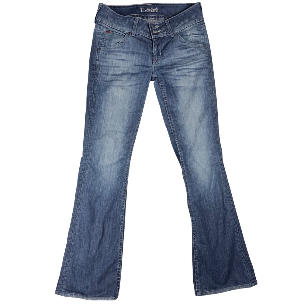 Hudson Jeans Beth Baby Bootcut Blue Denim Low Rise Flap Pocket W170DCV Size 26 - Picture 1 of 10
